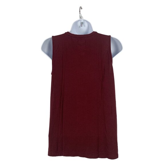 Nine West Soft Spun Burgundy Sleeveless Tank Top Womens Casual Summer Size Small - Picture 5 of 8